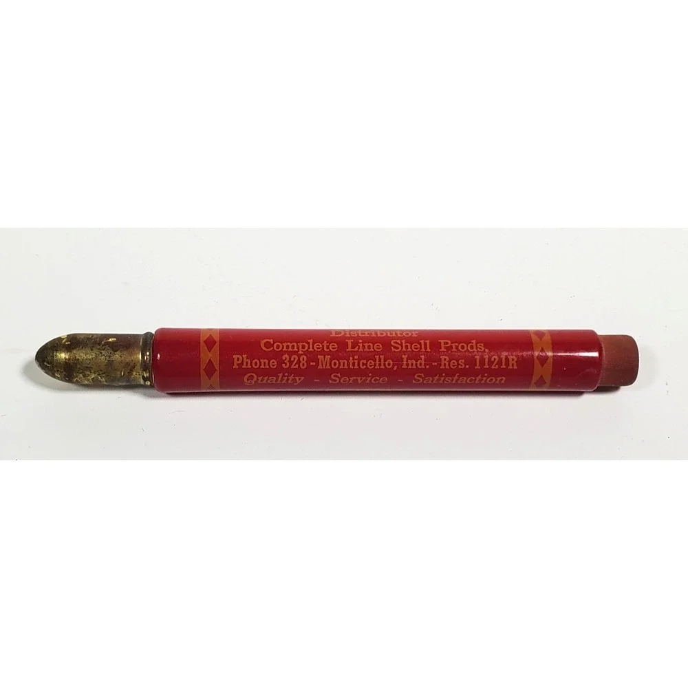 Vintage Shell Oil Gas Products‎ Monticello, IN Bullet Pencil